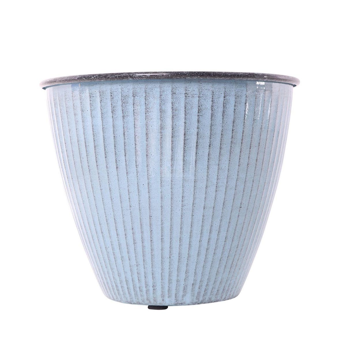 ROBERT ALLEN - Maceta Met Sheridan 25 Cm Azul