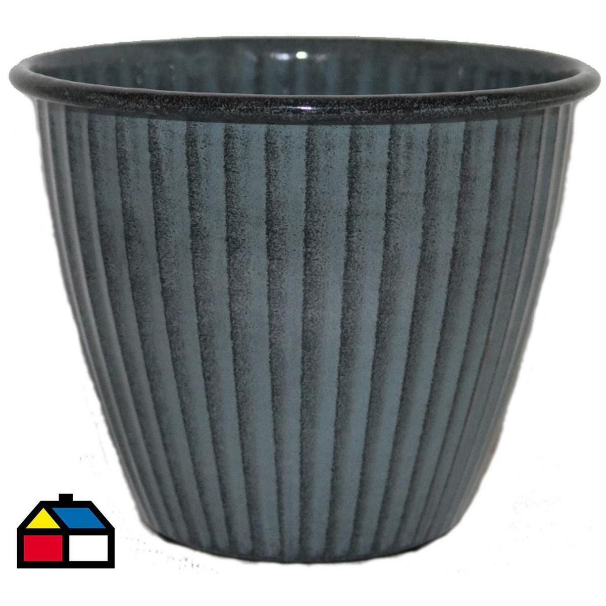 ROBERT ALLEN - Maceta Met Sheridan 25 Cm Gris