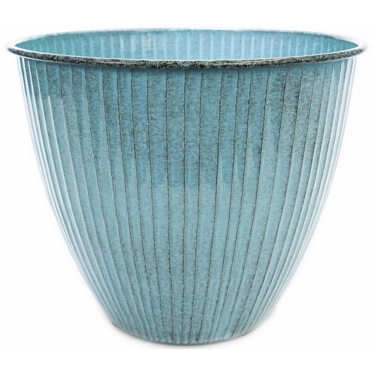 ROBERT ALLEN - Maceta Met Sheridan 30 Cm Azul