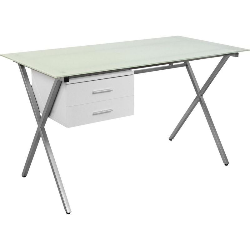 JUST HOME COLLECTION - Escritorio de vidrio Santander