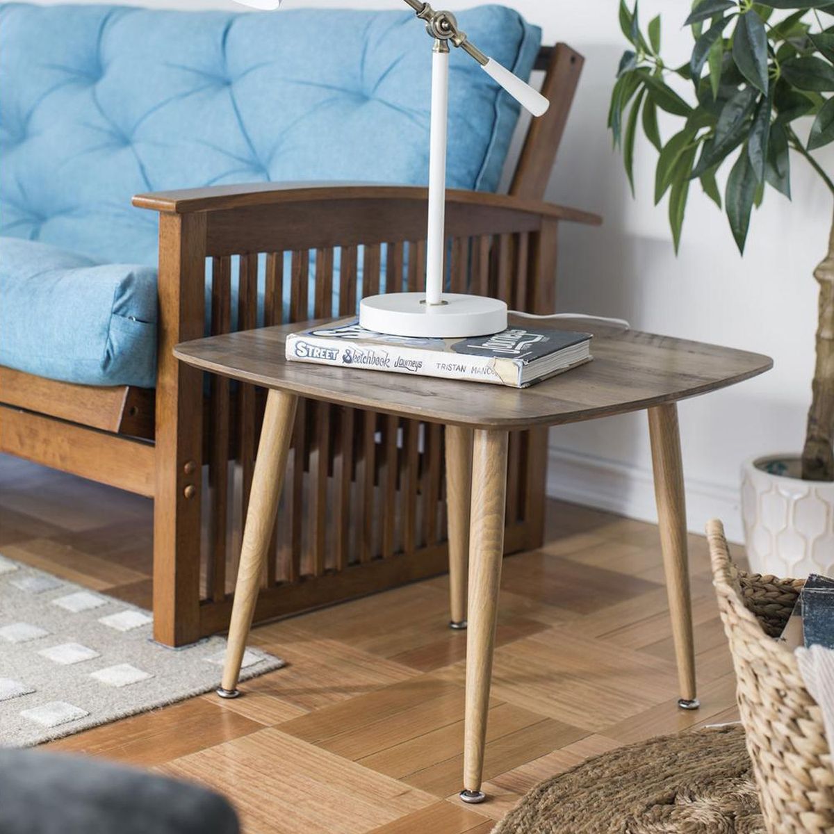 JUST HOME COLLECTION - Mesa Lateral Dominga Natural 60x60x45cm