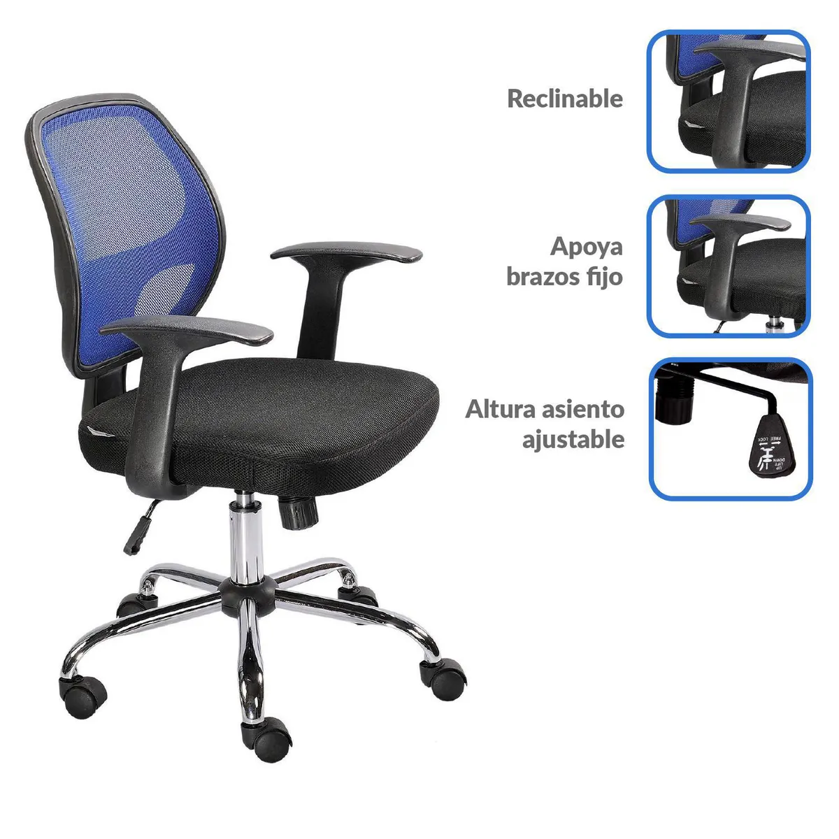 JUST HOME COLLECTION - Silla de Escritorio Ejecutiva