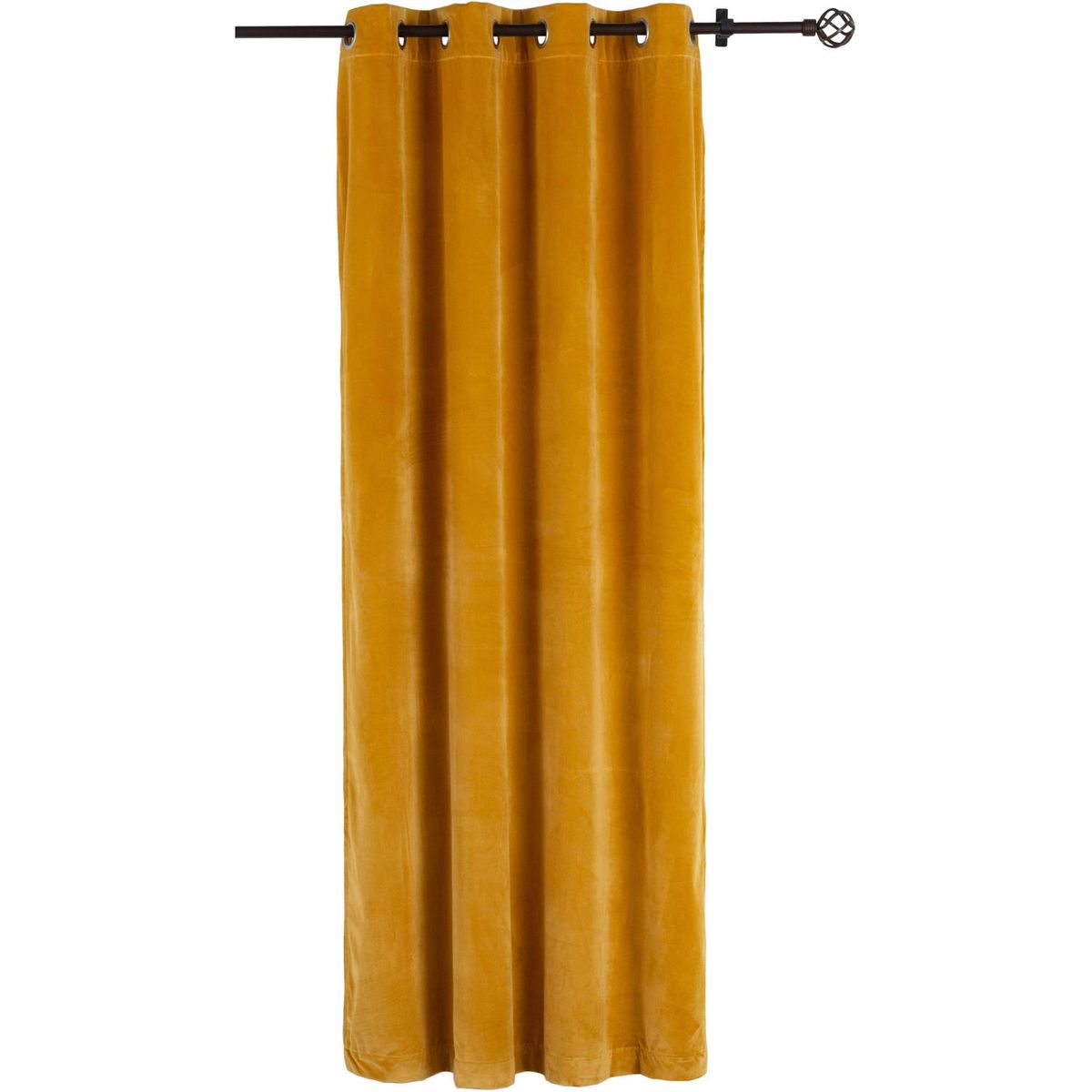 JUST HOME COLLECTION - Cortina Velvet Mostaza 135x220cm