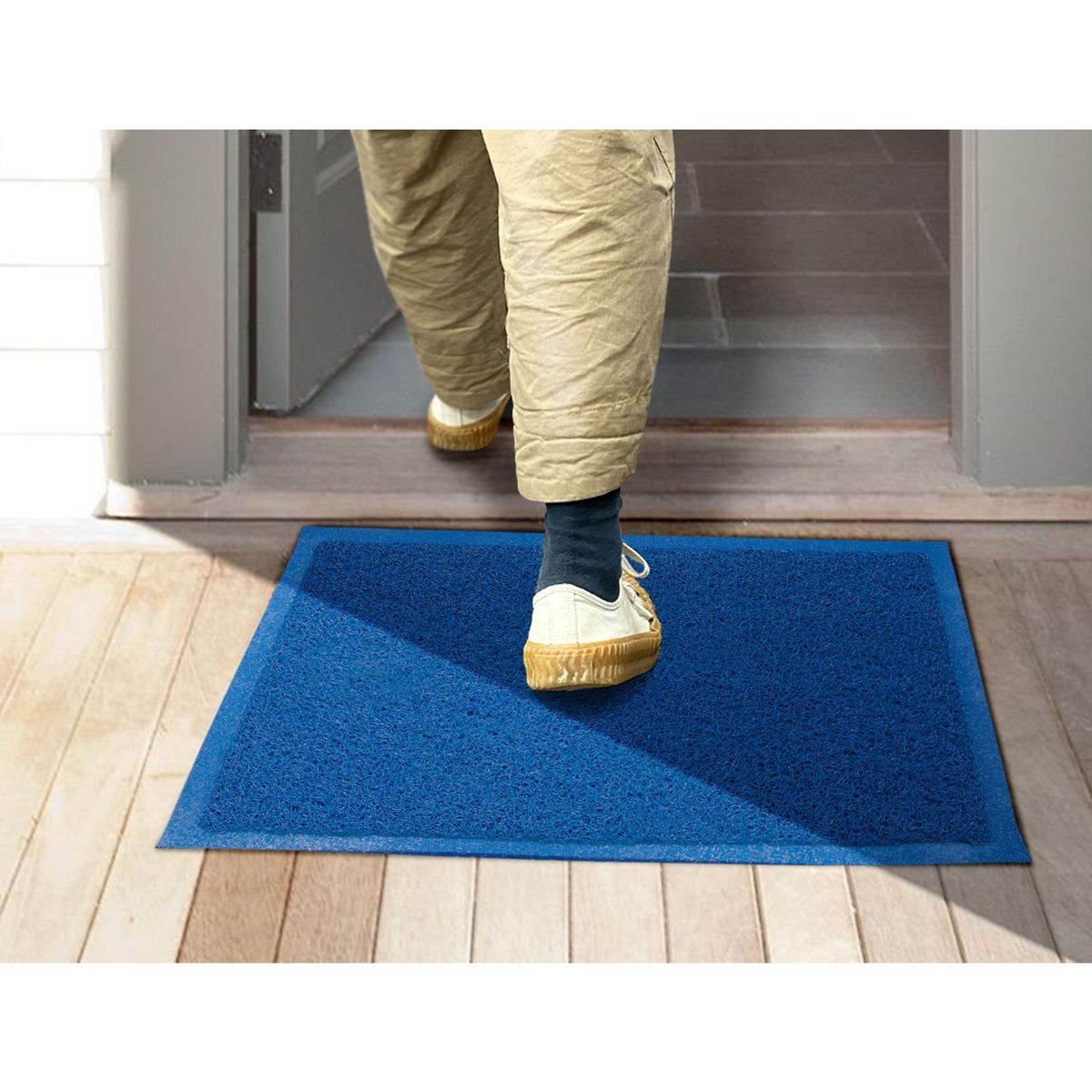 CASA BONITA - Limpiapiés PVC Azul 40x60cm