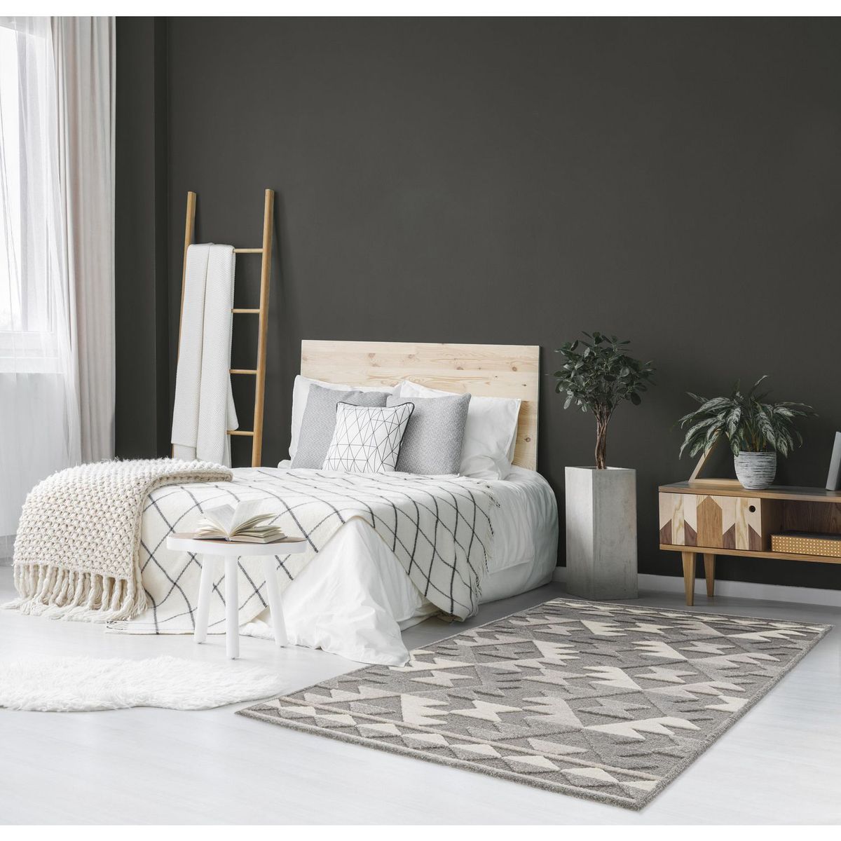 JUST HOME COLLECTION - Alfombra Rectangular Gris Cocoon Native 120x170cm