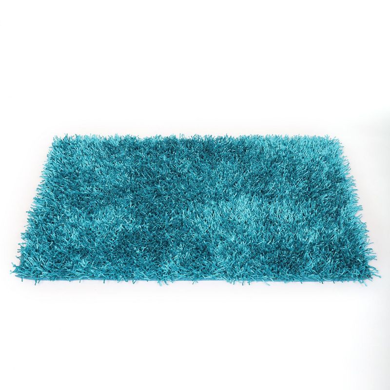 JUST HOME COLLECTION - Bajada de Cama Rectangular Visco 60x110cm Turquesa