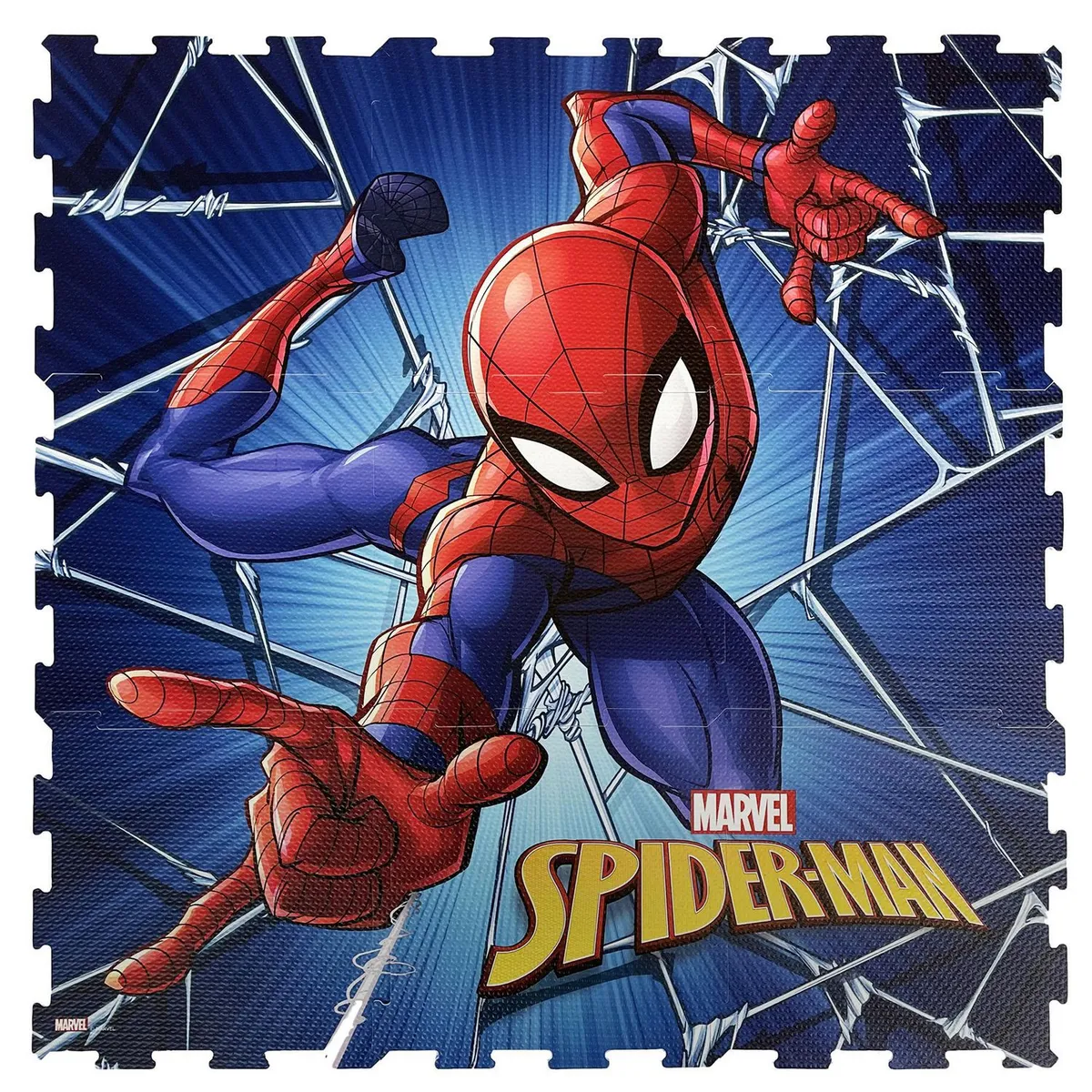 MARVEL - Piso De Goma Diseño Eva Spidey 30x30 cm 9Pzs