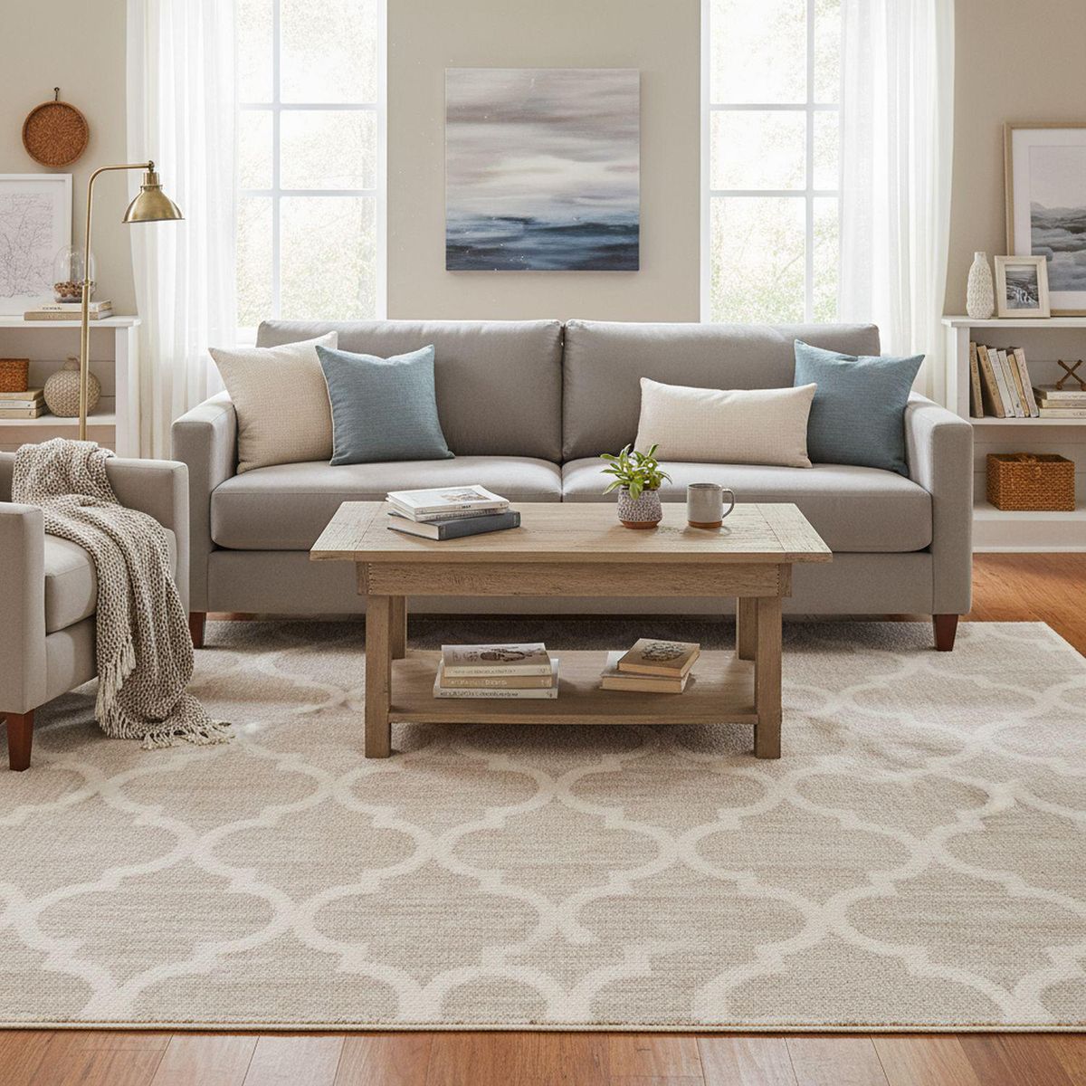 JUST HOME COLLECTION - Alfombra Rectangular Ivora Shag 200x285cm