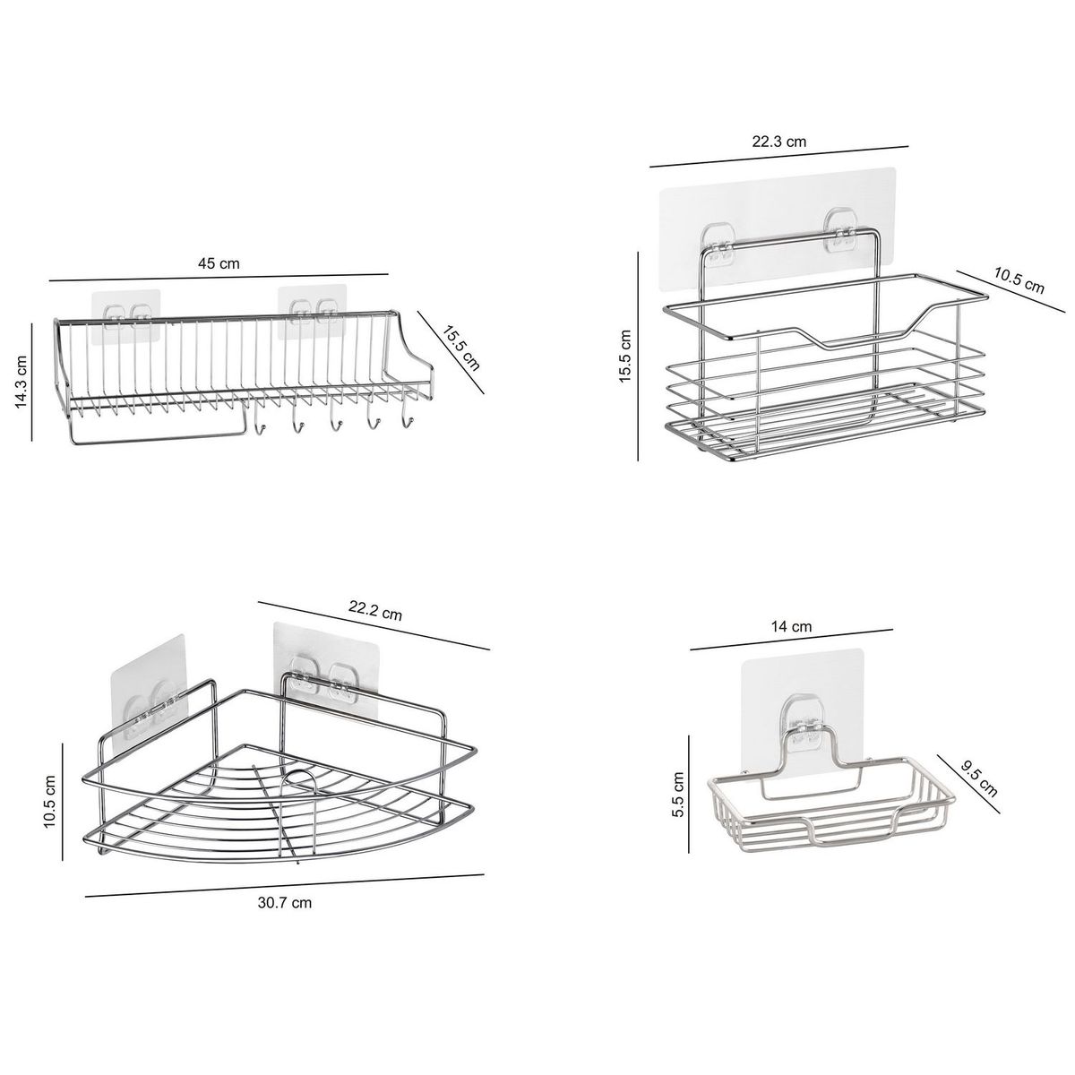 SENSI DACQUA - Accesorio Adhesivo Baño