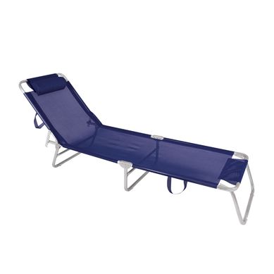 Reposera Aluminio Plegable Azul