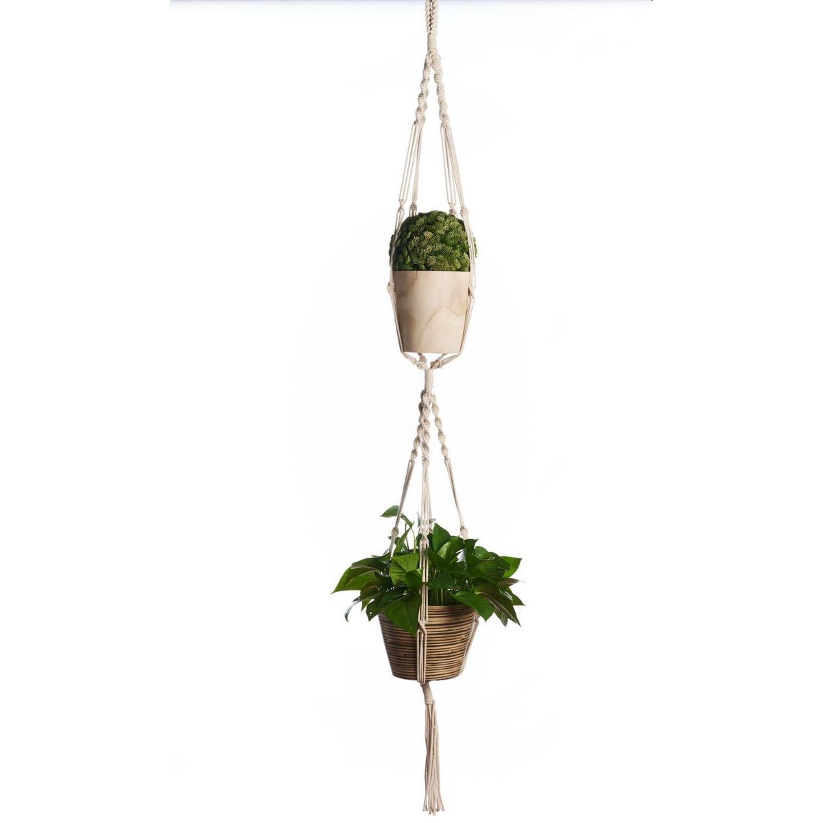 PRIMITIVE PLANTERS - Colgador Maceta Alg Doble 152Cm