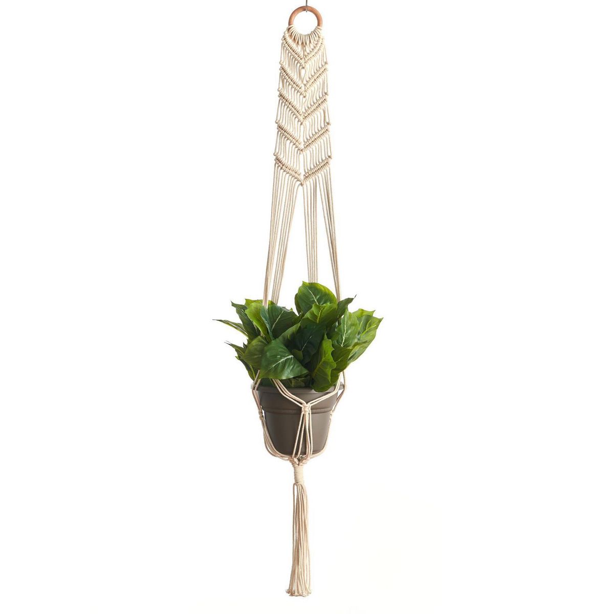 PRIMITIVE PLANTERS - Colgador Maceta Macrame 121 Cm