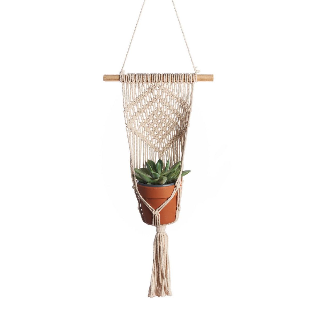 PRIMITIVE PLANTERS - Colgador Maceta Macrame 83 Cm