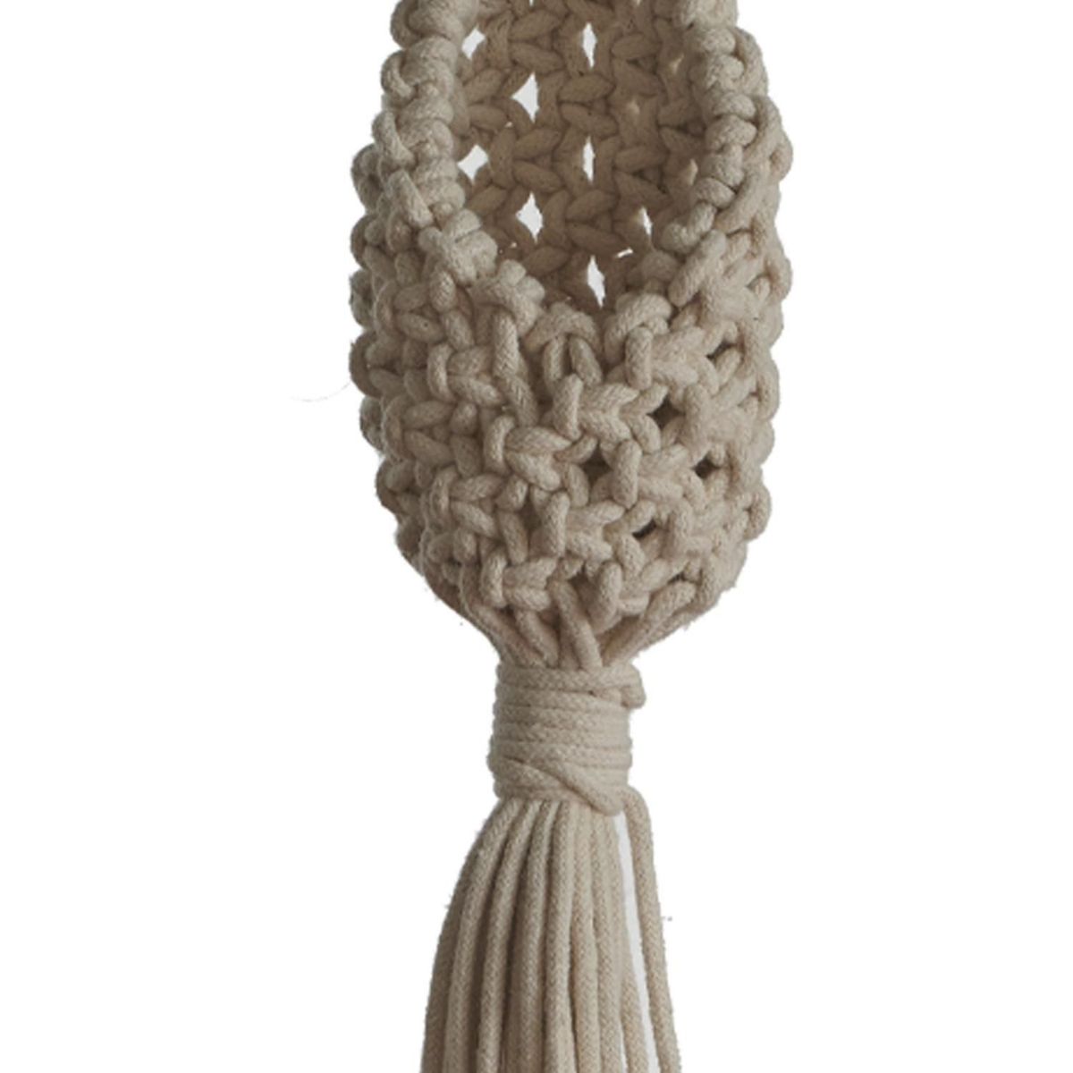 PRIMITIVE PLANTERS - Colgador Maceta Algodon 66 Cm