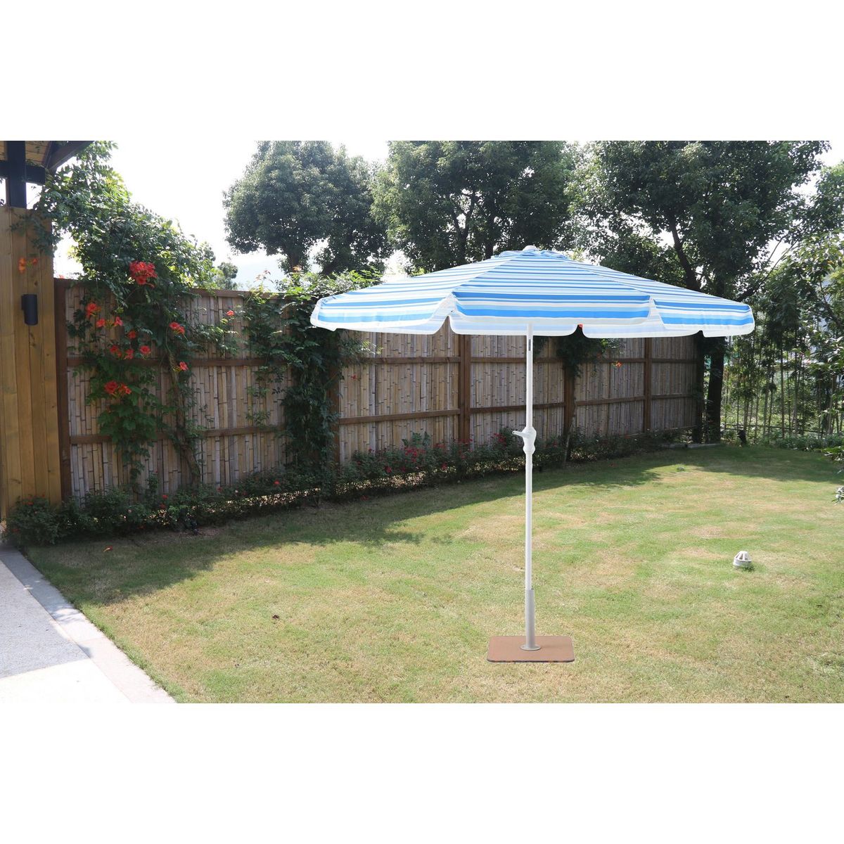 JUST HOME COLLECTION - Sombrilla Para Terraza Azul 2.4m