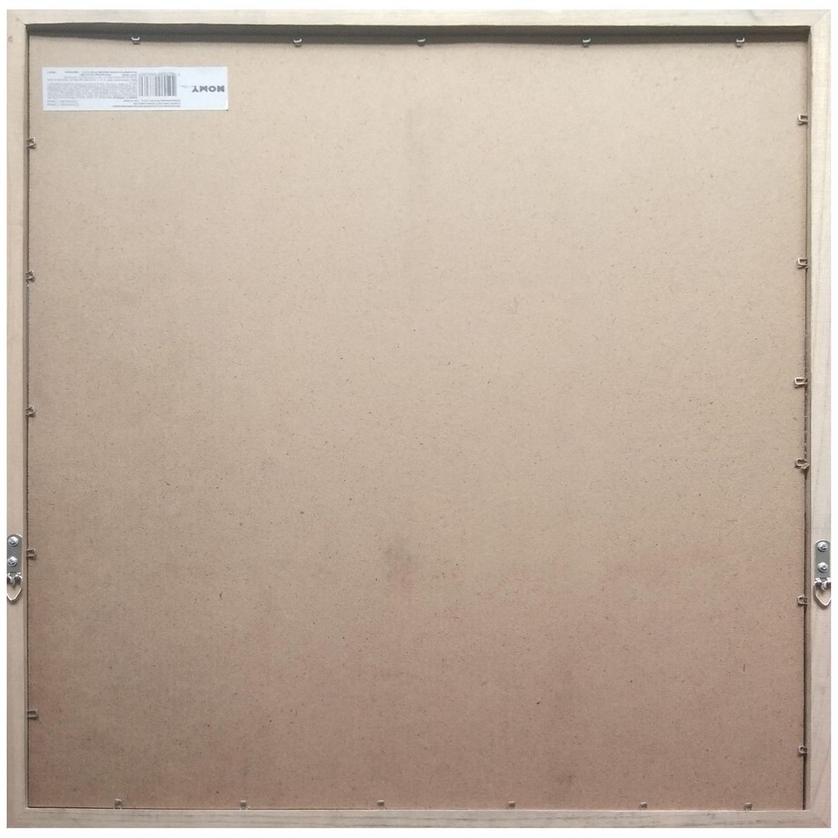 HOMY - Espejo Decorativo Cuadrado Wood Frame 58x58cm