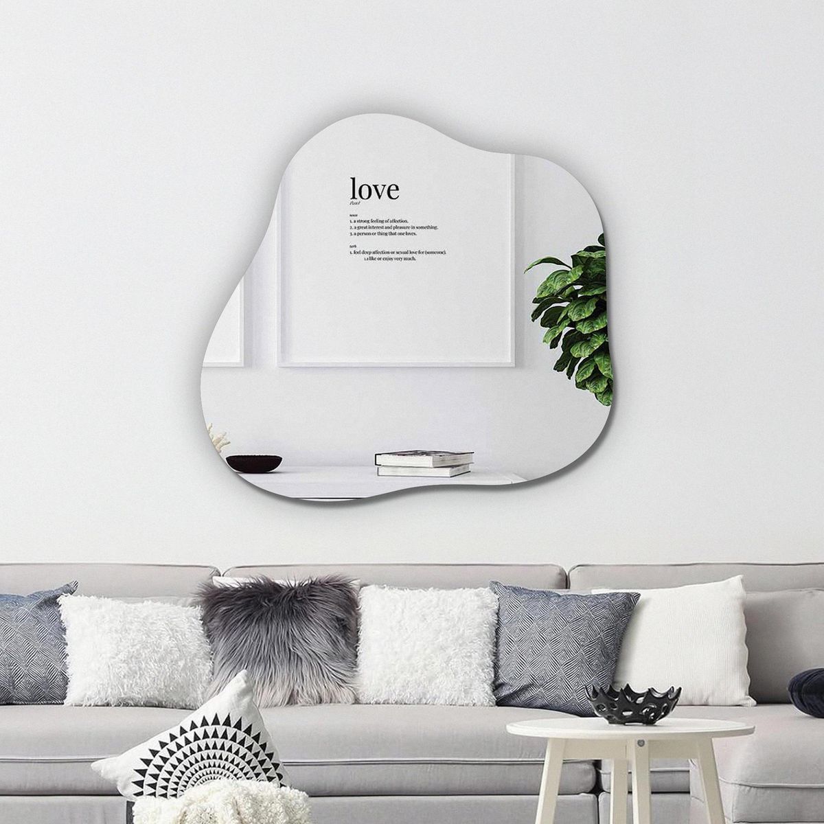 JUST HOME COLLECTION - Espejo Decorativo Forma Irregular Butter 80x75cm