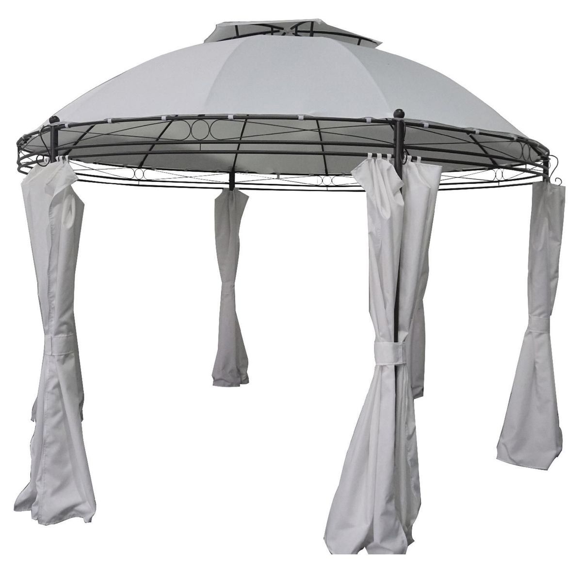 JUST HOME COLLECTION - Pérgola de Metal Blanco 3.5X3.0 M