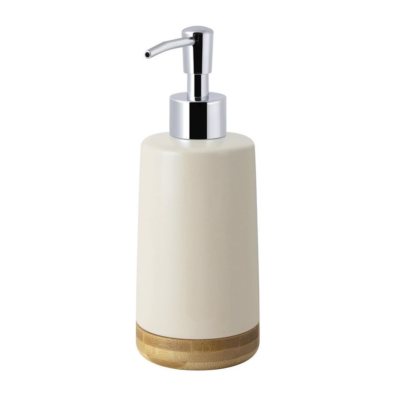 JUST HOME COLLECTION - Dispensador de Jabón Doble Bambu Beige