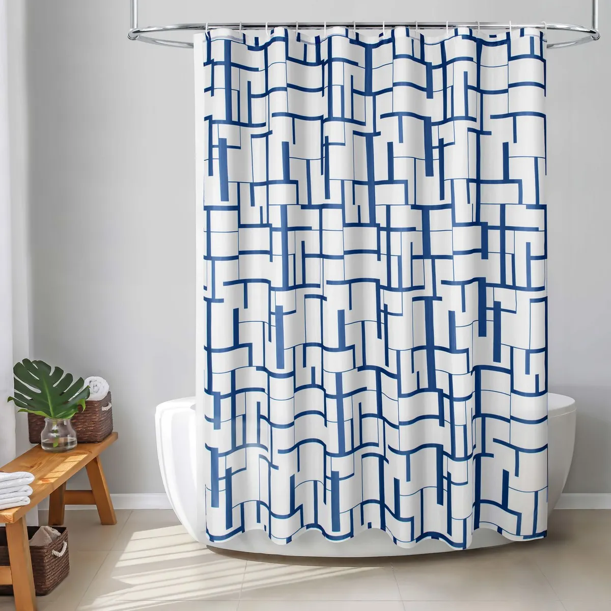 JUST HOME COLLECTION - Set Cortina + Forro Geo 178x180cm