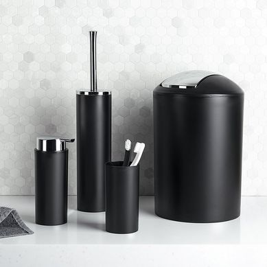 Set de Ba�o 4 Piezas Modern Negro