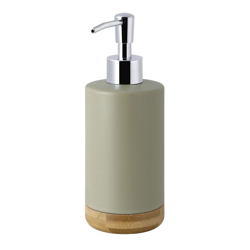 JUST HOME COLLECTION - Dispensador de Jabón Doble Bambú Gris