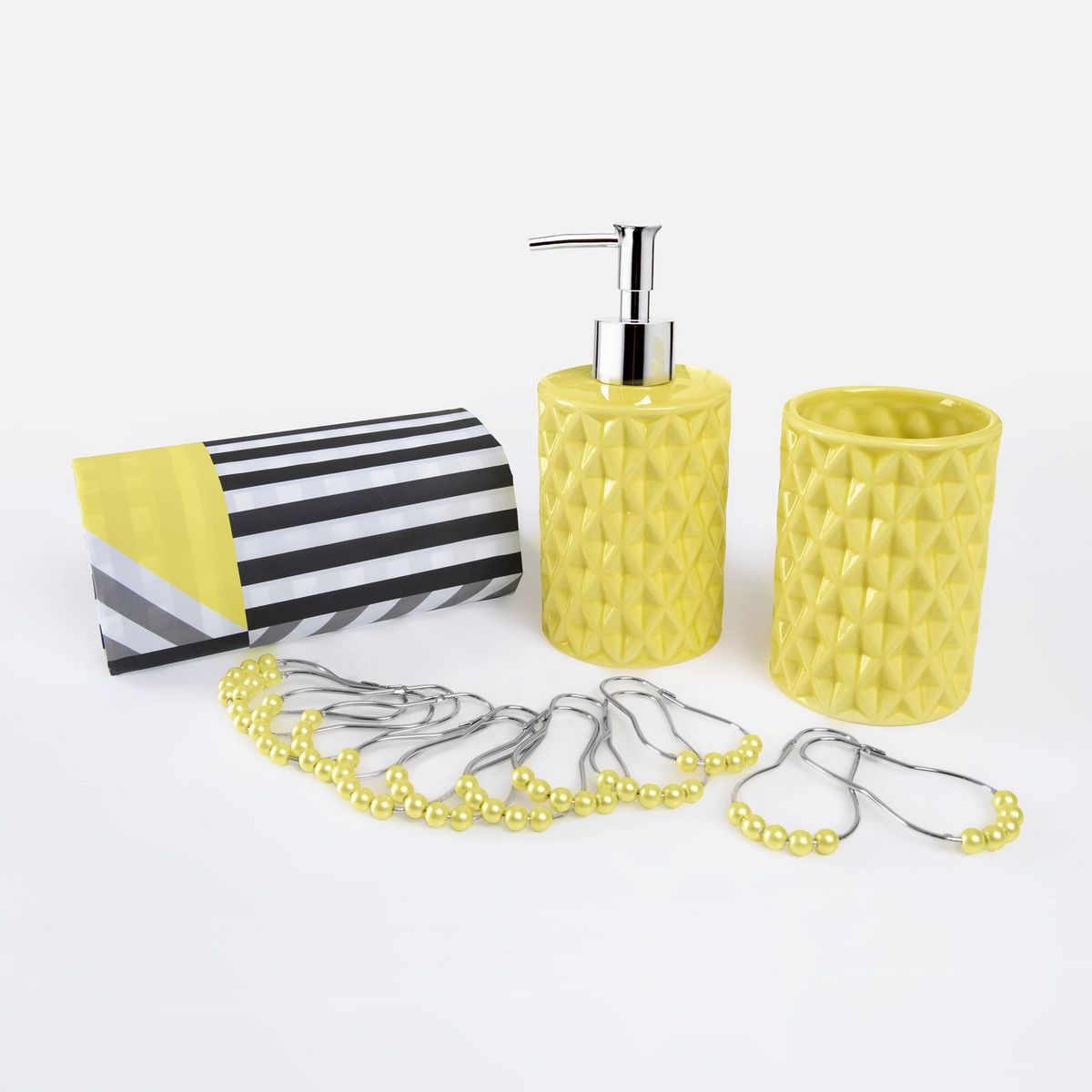 JUST HOME COLLECTION - Set De Baño 4 Piezas Groovy
