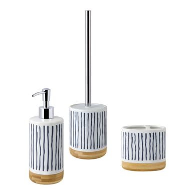 Set de Bao 3 Piezas Dispensador de Jabn + Portacepillo + Escobilla Inodoro Sadie Trip