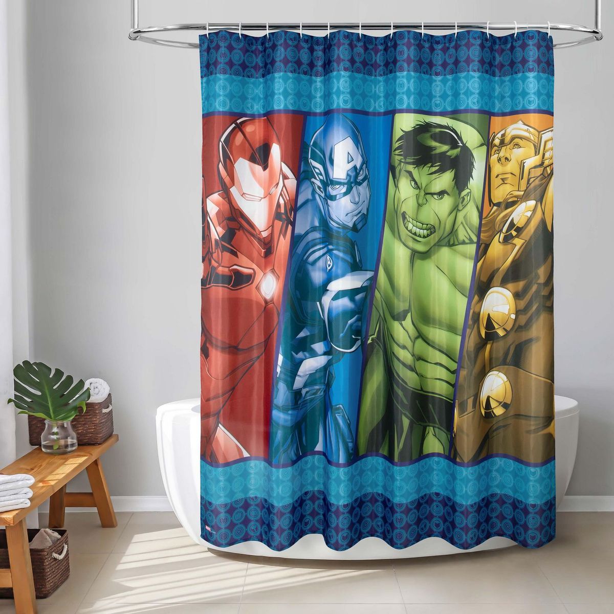 MARVEL - Cortina De Baño Avengers 178x180cm