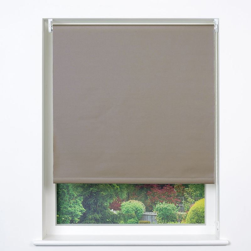 JUST HOME COLLECTION - Cortina Roller Black Out 80x165cm Gris Claro