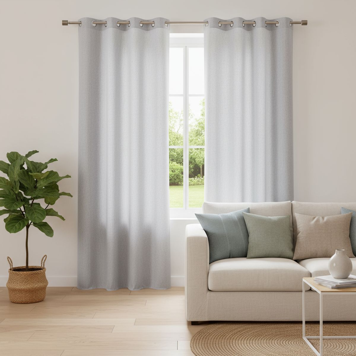 JUST HOME COLLECTION - Cortina Blackout Lara 135x240cm Gris