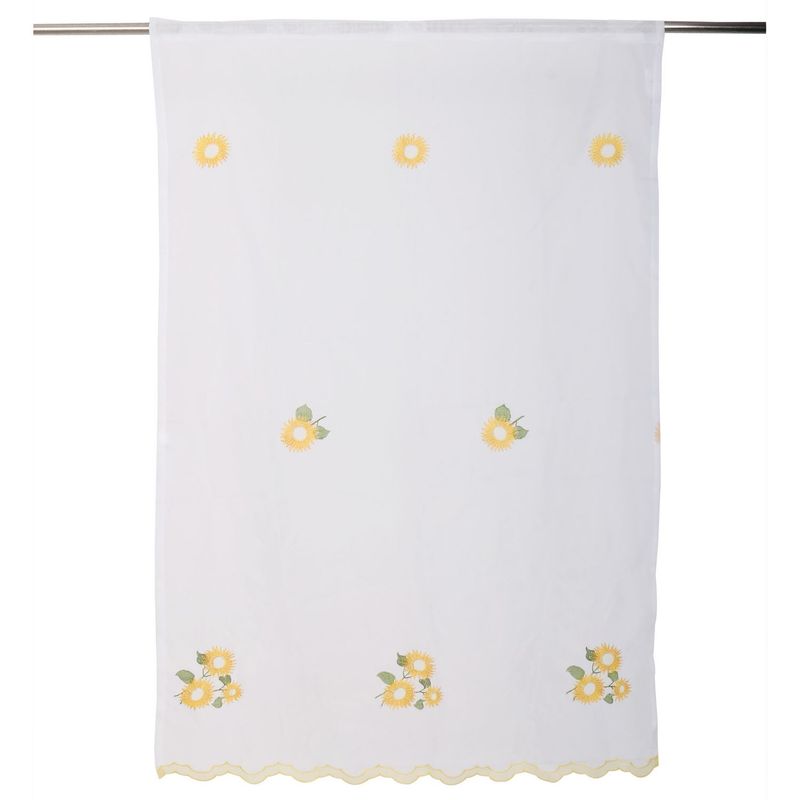 JUST HOME COLLECTION - Cortina de Cocina Flores 85x130cm Multicolor