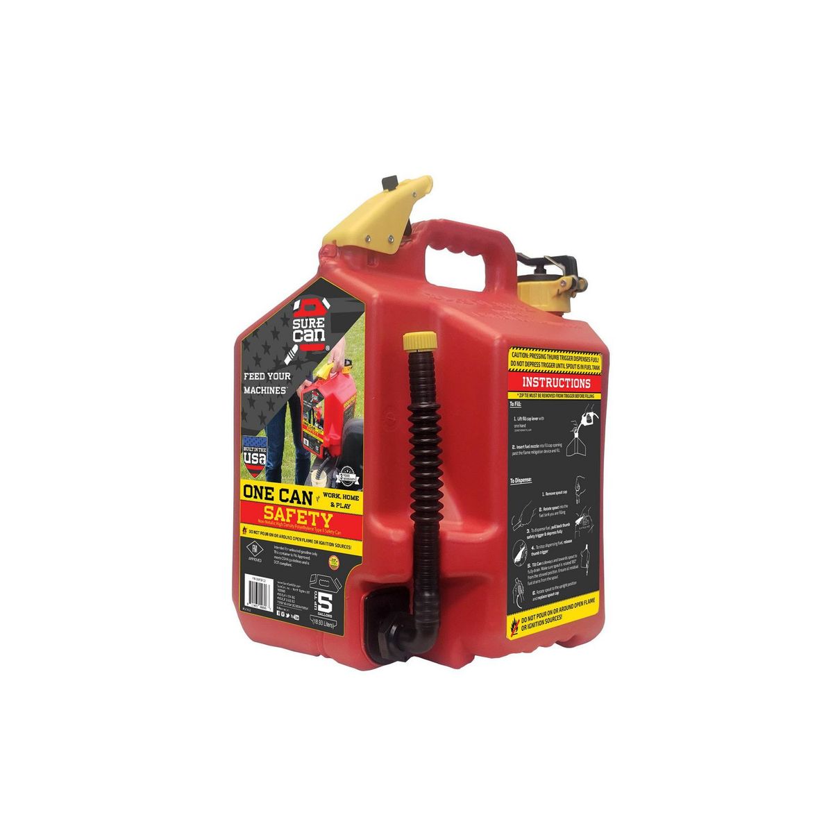 SURECAN - Bidón Gas Con Mang 5Gal