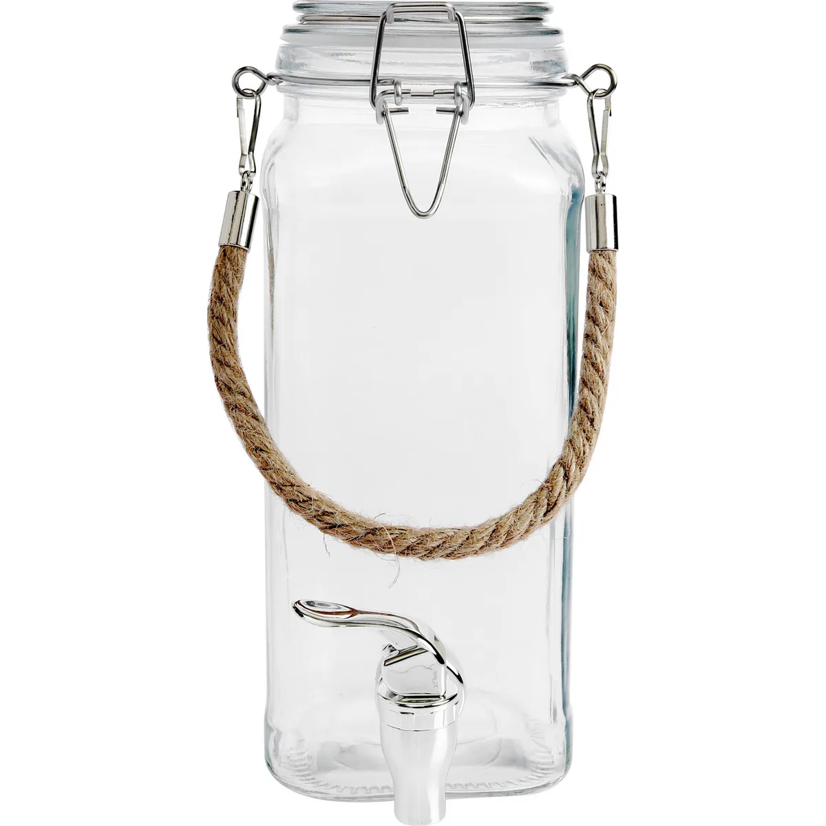 JUST HOME COLLECTION - Dispensador de Vidrio Transparente 1850ml