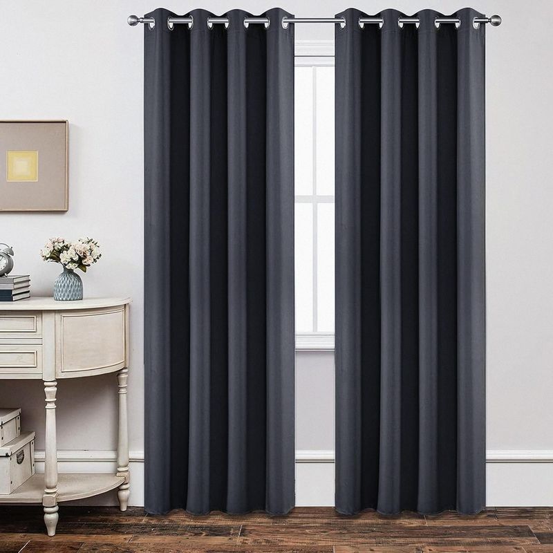 JUST HOME COLLECTION - Cortina Blackout Textura 200x240cm Grafito
