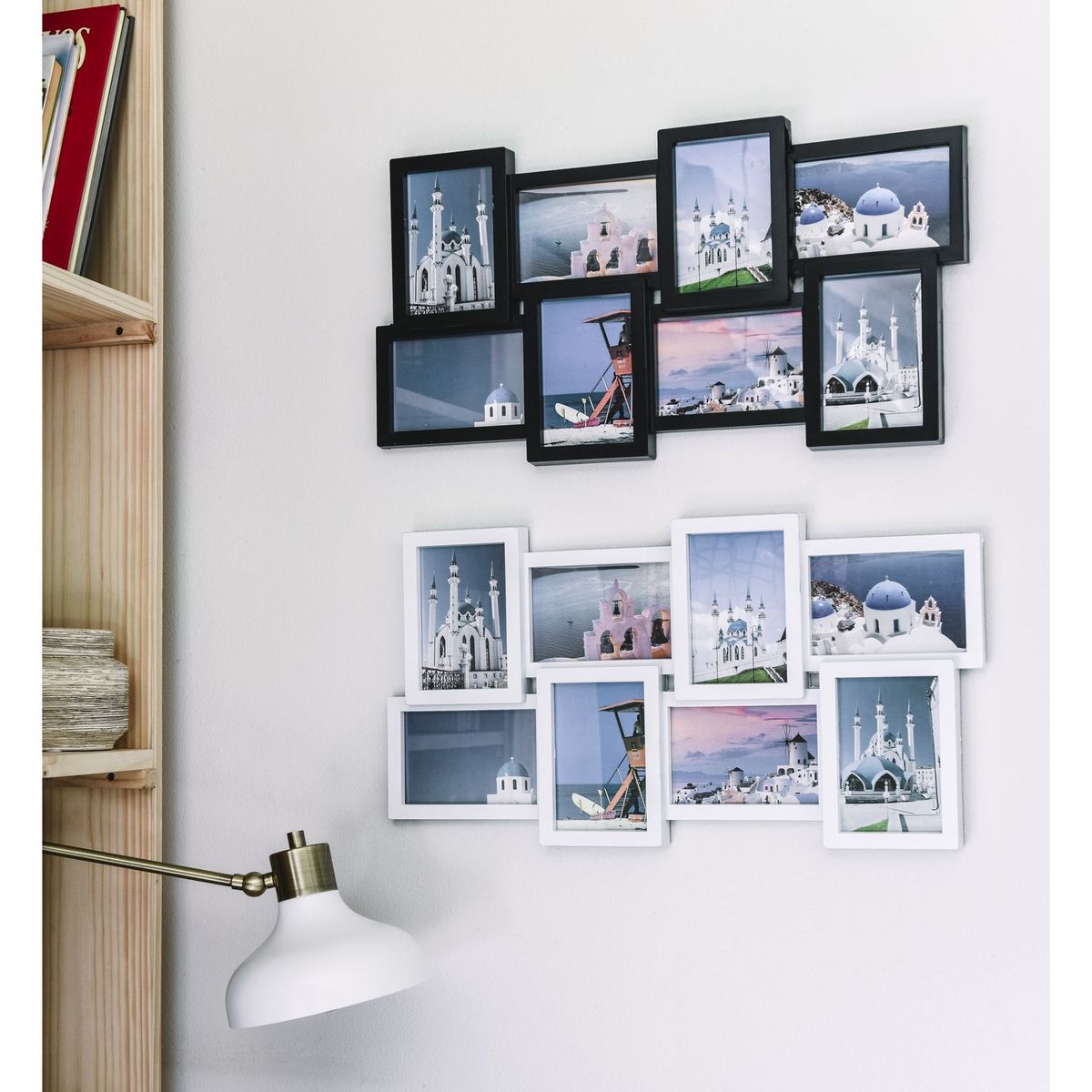 JUST HOME COLLECTION - Mosaico Marco Para Foto Negro 8x9x14cm