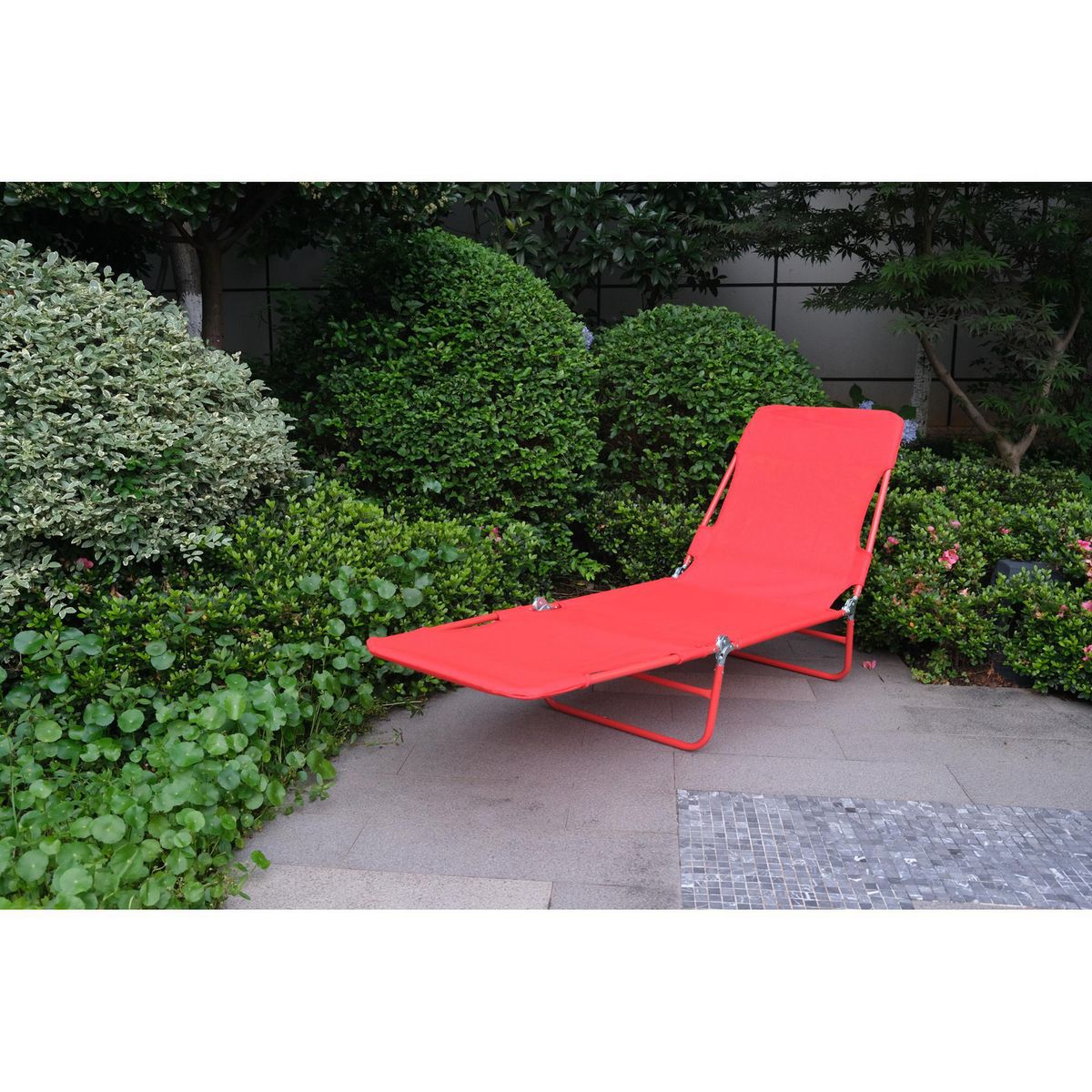 KLIMBER - Reposera Plegable Textileno Rojo