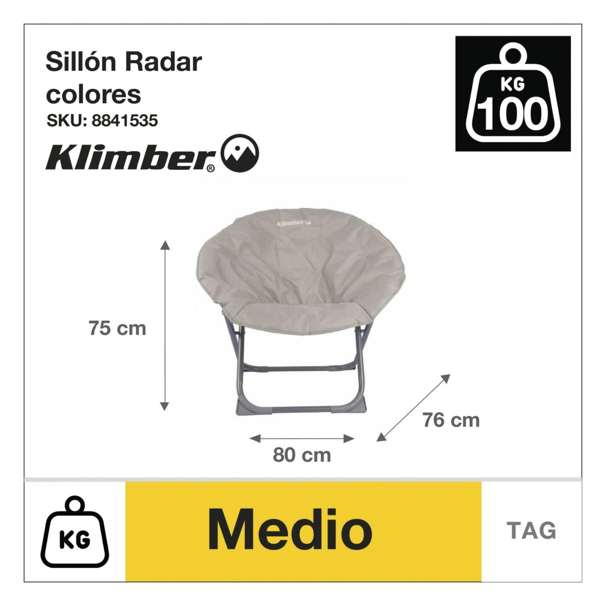 KLIMBER - Sillón Radar Colores Klimber