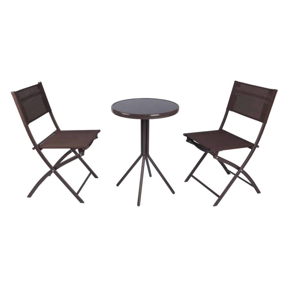 JUST HOME COLLECTION - Juego de Balcón 2 Personas Capuccino