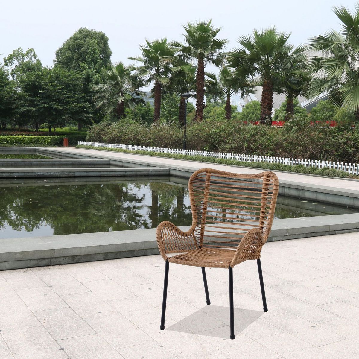 JUST HOME COLLECTION - Silla de Mimbre Roques Café