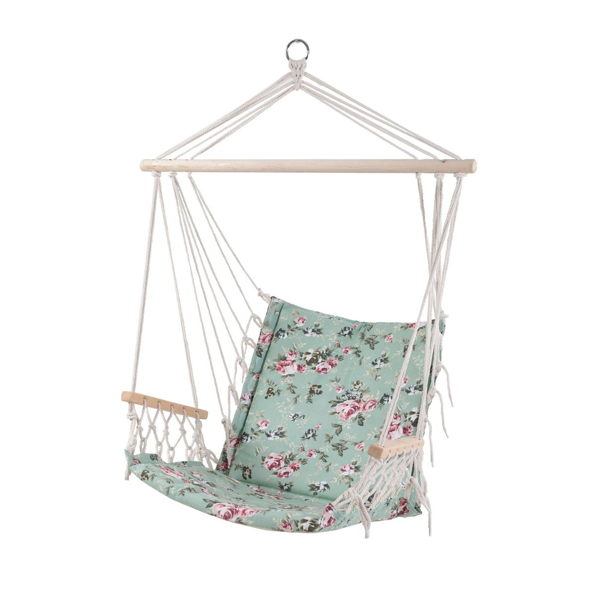 JUST HOME COLLECTION - Silla Colgante Venecia Celeste con Flores