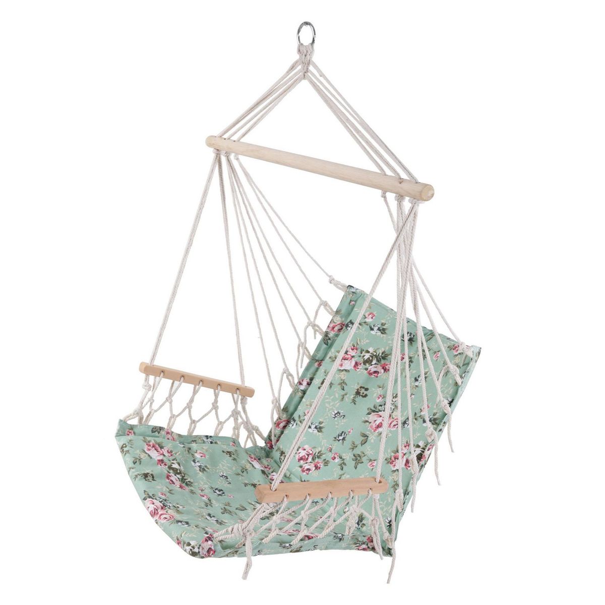 JUST HOME COLLECTION - Silla Colgante Venecia Celeste con Flores