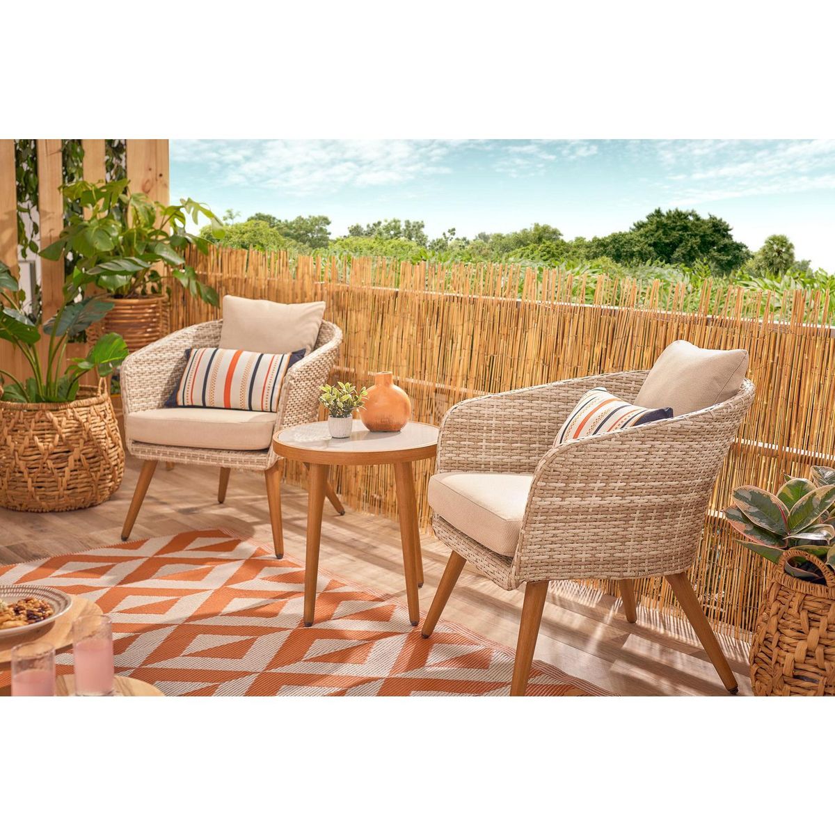 JUST HOME COLLECTION - Juego de Balcón Genova 2 Personas