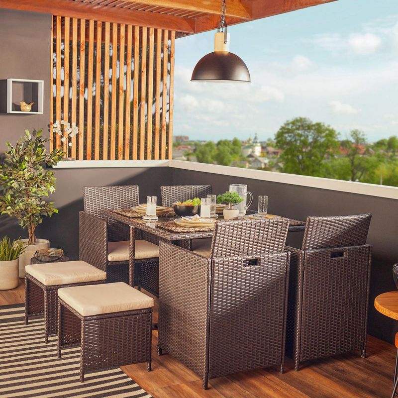 JUST HOME COLLECTION - Juego de Comedor Boston 8 Personas