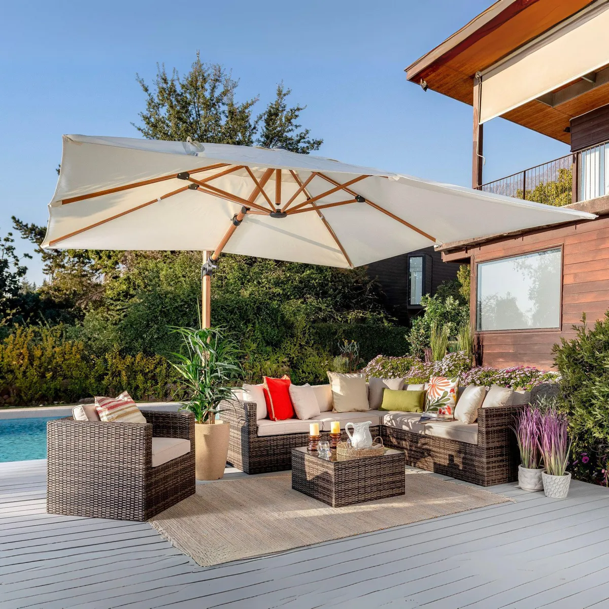 JUST HOME COLLECTION - Juego de Living de Terraza 5 Personas Saigon