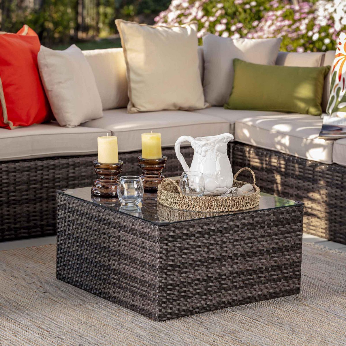 JUST HOME COLLECTION - Juego de Living de Terraza 5 Personas Saigon