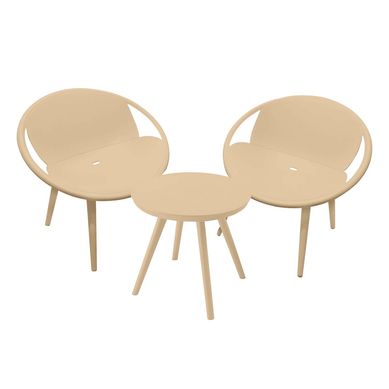 Juego de Balcn Maceio Beige 3 Piezas