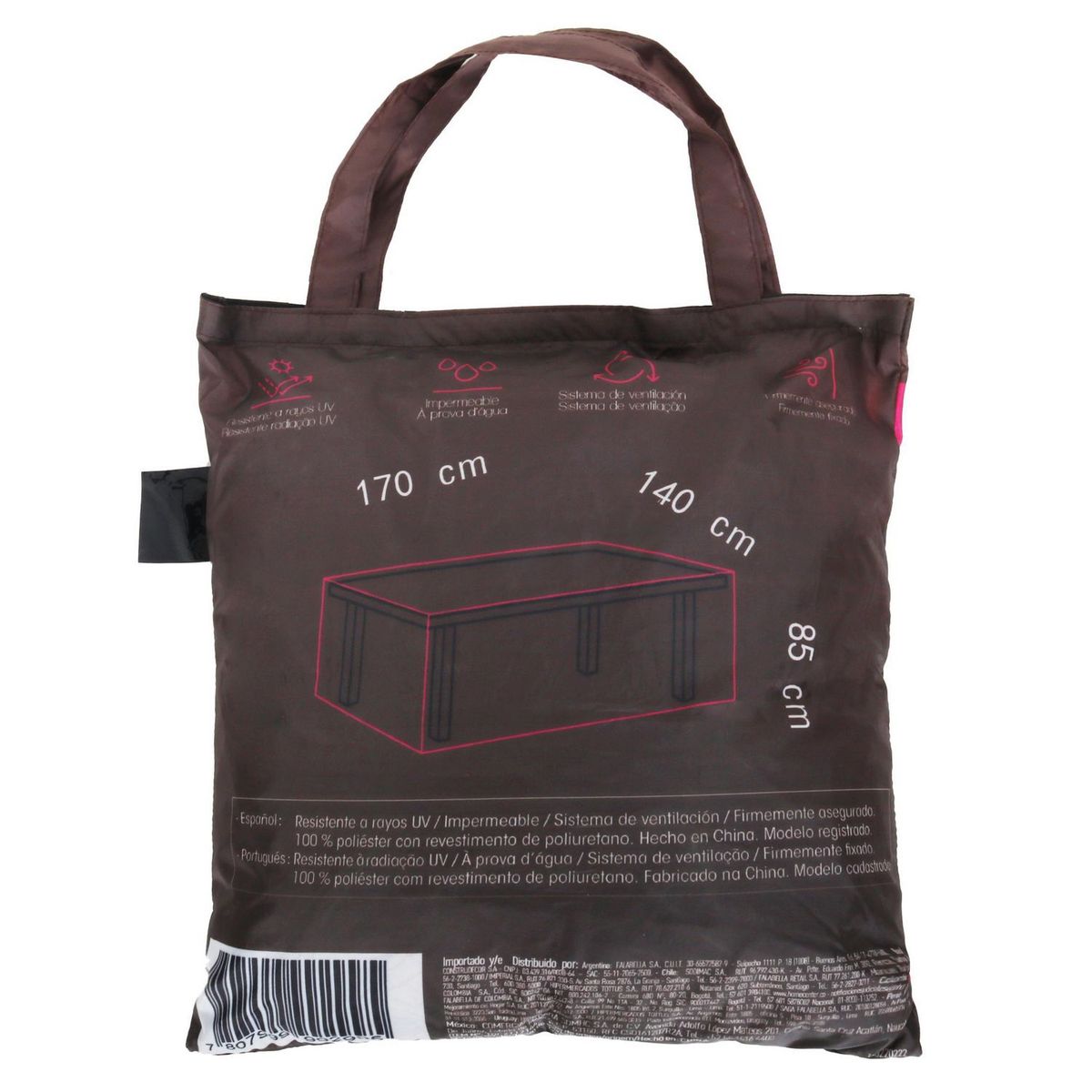 JUST HOME COLLECTION - Cobertor Terraza S 170x140x85cm