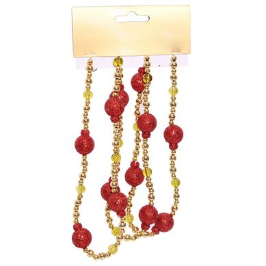 Guirnalda Rojo/Gold 120cm Noel