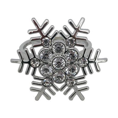 Set X2 Anillo Servilletero Copo De Nieve2